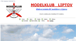 Desktop Screenshot of modelklubliptov.sk