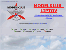 Tablet Screenshot of modelklubliptov.sk